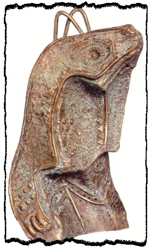 Cavallo, 1986, bronzo - h 42 cm.
