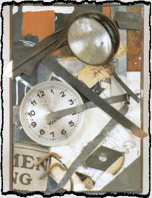 Piada, 1981 collage - 47,5 x 67 x 18 cm.